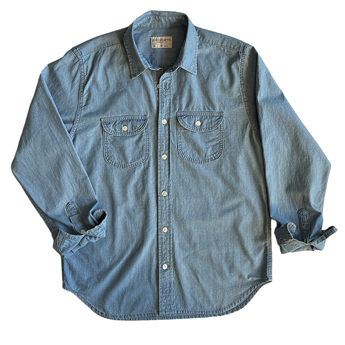 Walsh Work Shirt - 6 oz Bleached Chambray