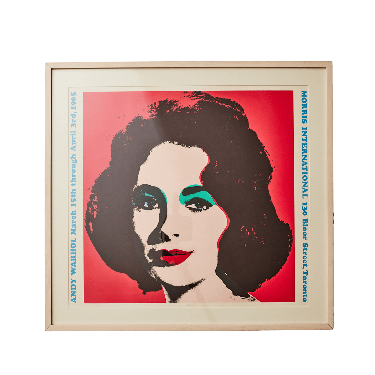 Andy Warhol : &quot;Liz&quot; Taylor Morris International Gallery Screen print Framed - grown&amp;sewn