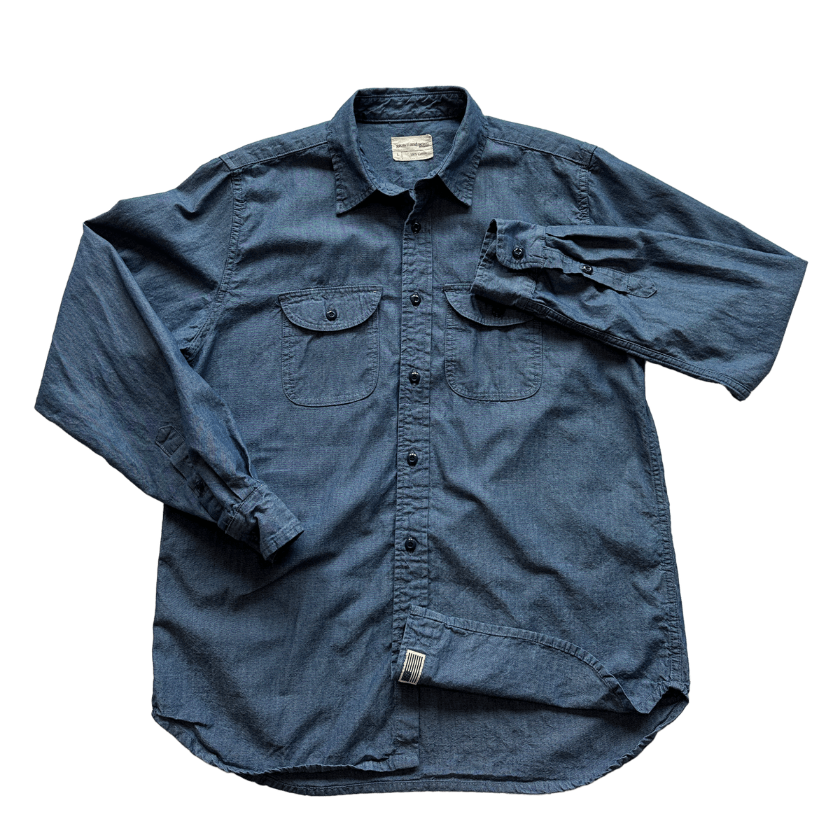 ( Blemish ) Walsh Work Shirt - 6 oz Kaihara Chambray - grown&amp;sewn