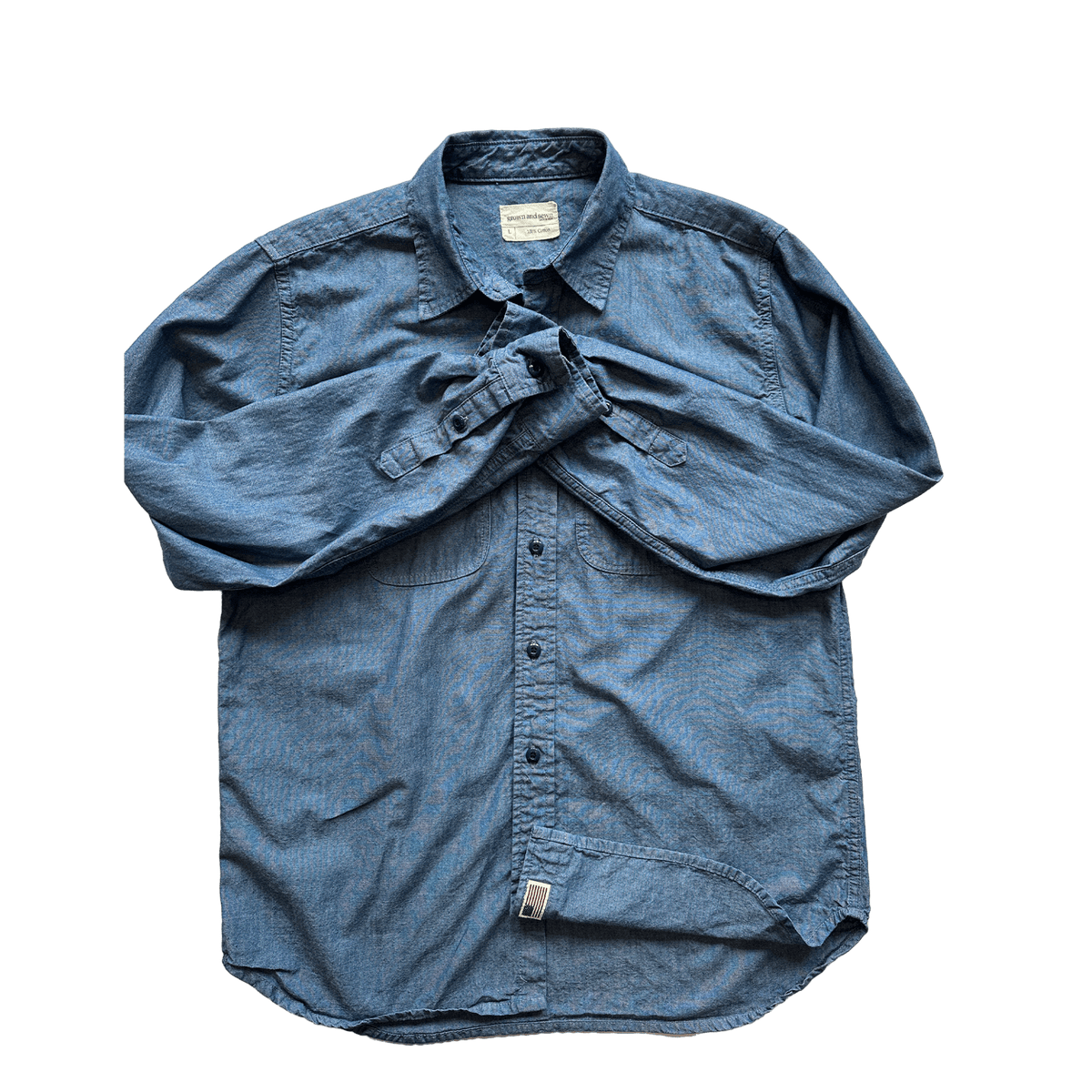 ( Blemish ) Walsh Work Shirt - 6 oz Kaihara Chambray - grown&amp;sewn