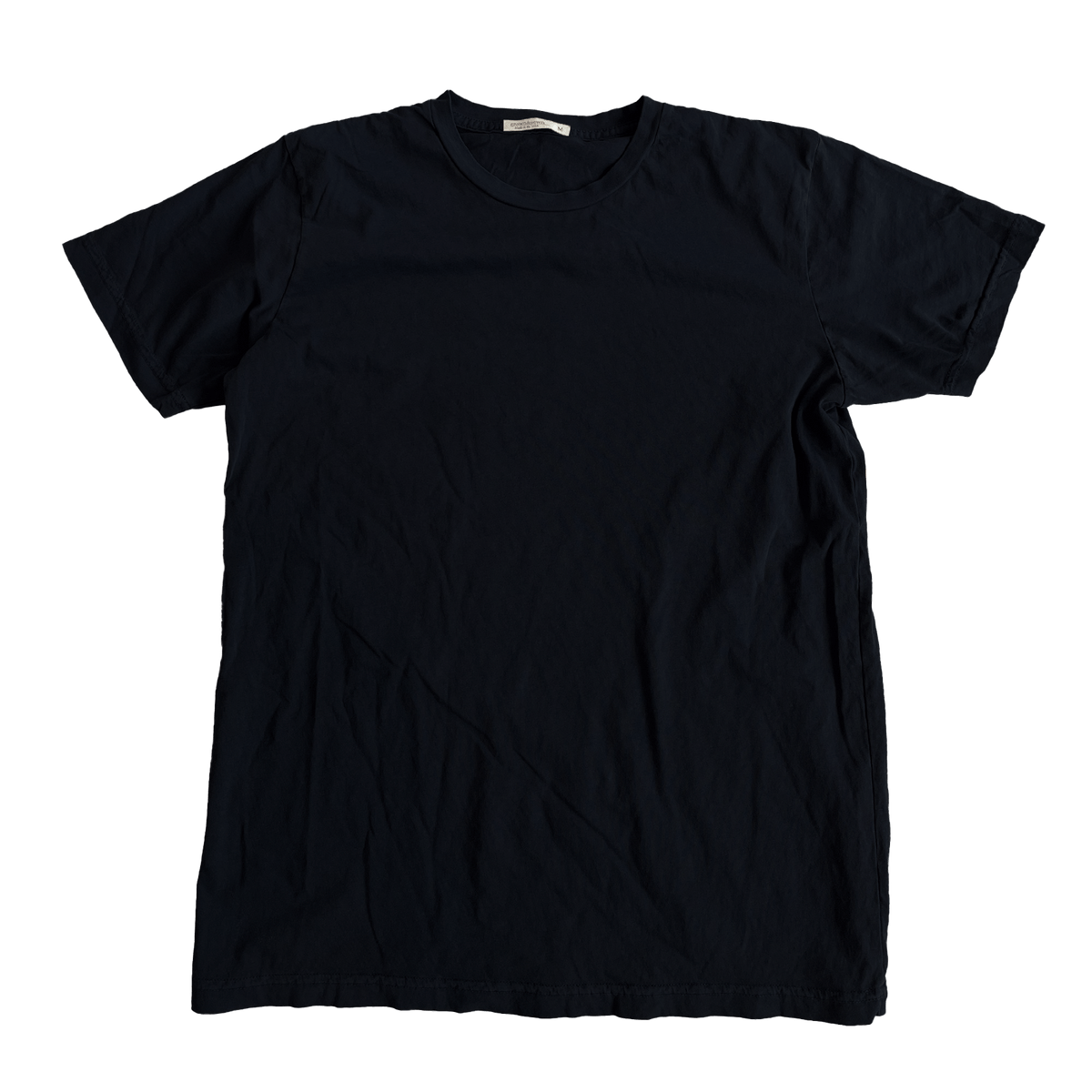 Ringspun Jersey Short Sleeve Tee - Black - grown&amp;sewn