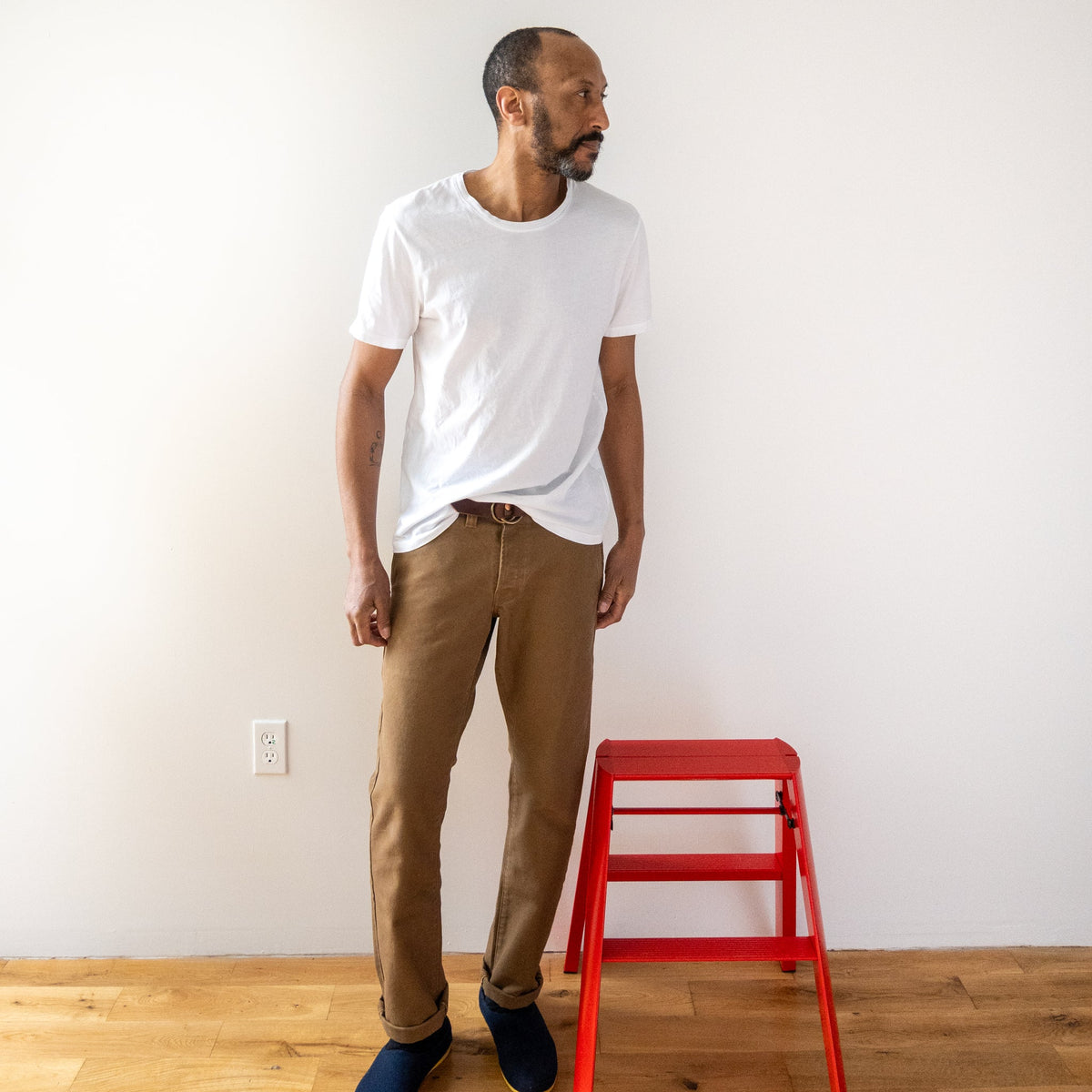 Ringspun Jersey Short Sleeve Tee - White - grown&amp;sewn