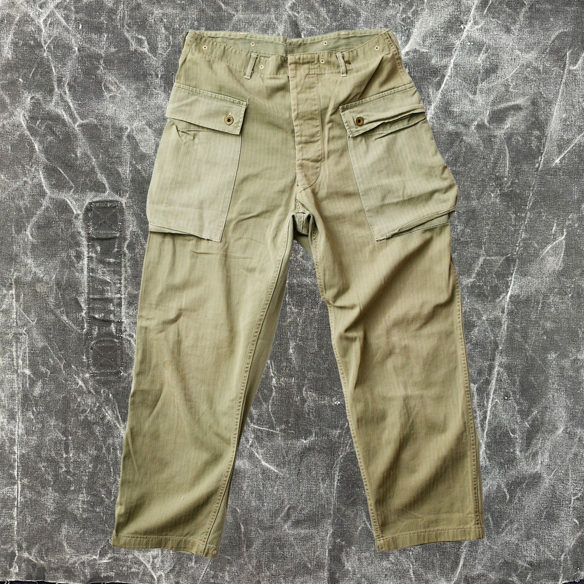 Vintage WW2 USMC P44 Monkey Pants - grown&amp;sewn