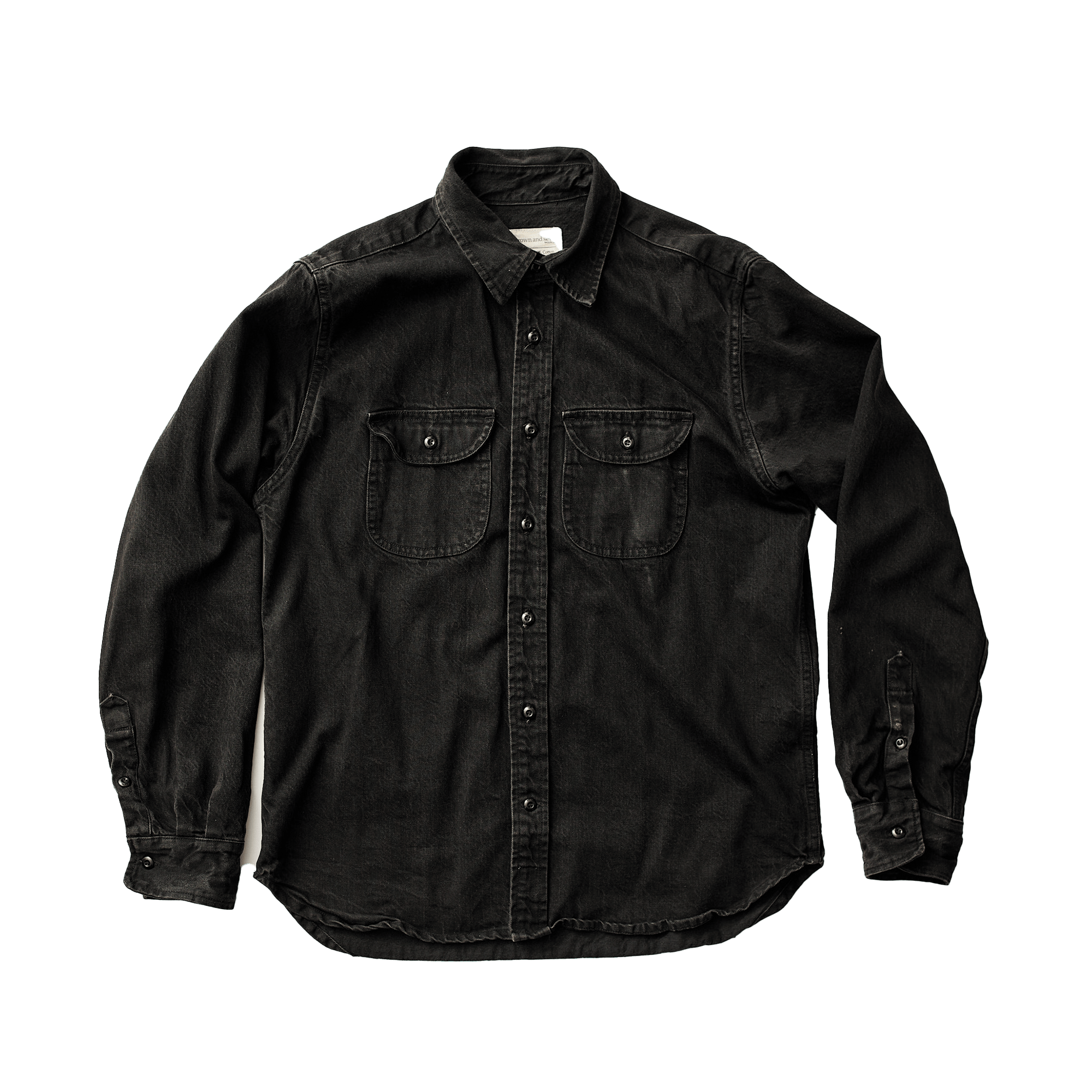 Walsh Work Shirt - 10oz - Cone Mills White Oak Black Denim - grown&sewn