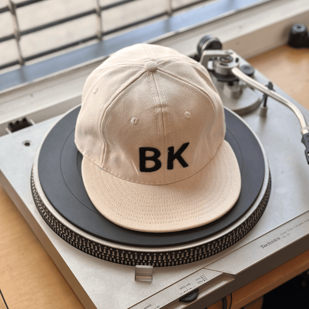 GS x Ebbets Field Flannels Cotton Canvas Hat: Khaki / White NY