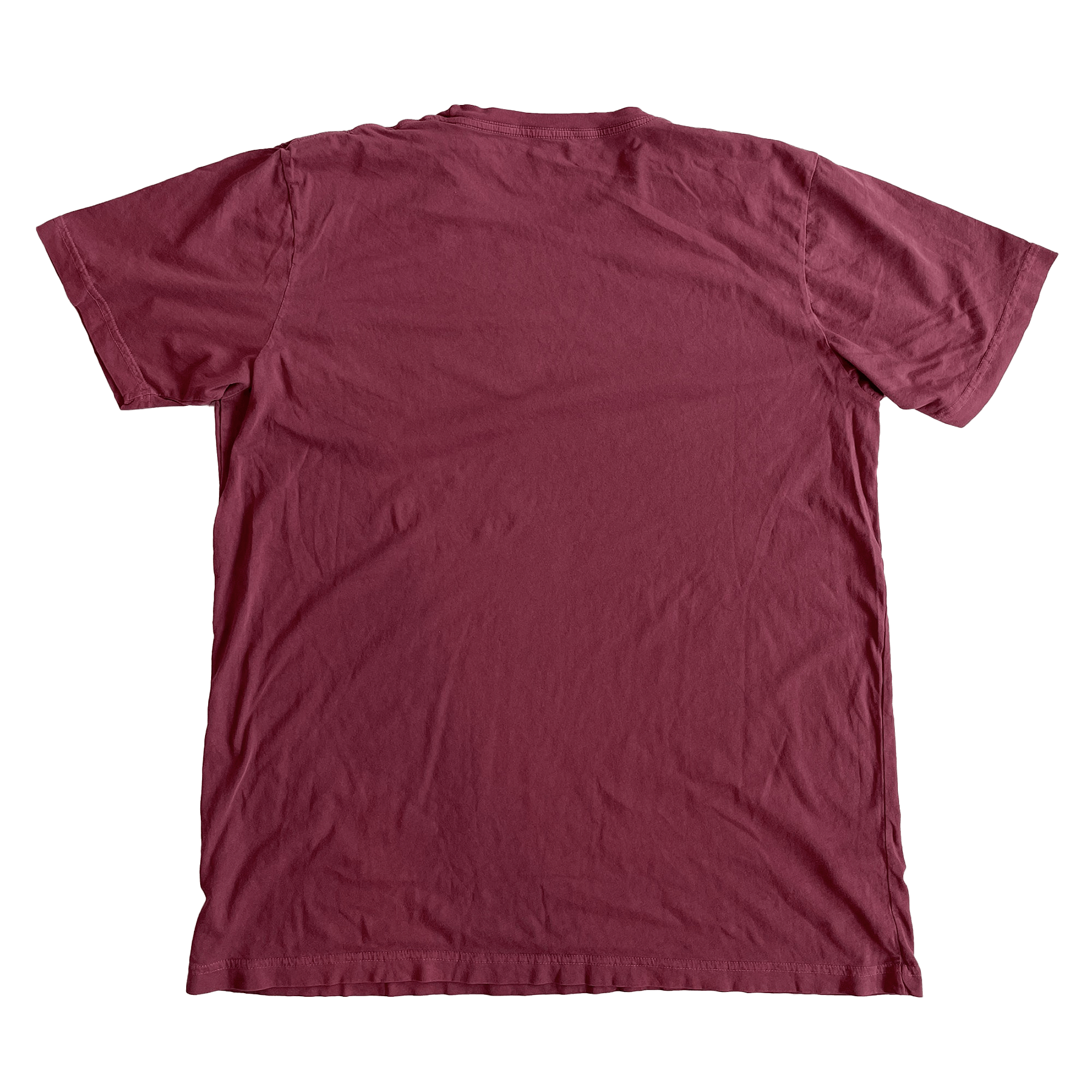 USA Crew Neck T-Shirt - Burgundy - grown&sewn